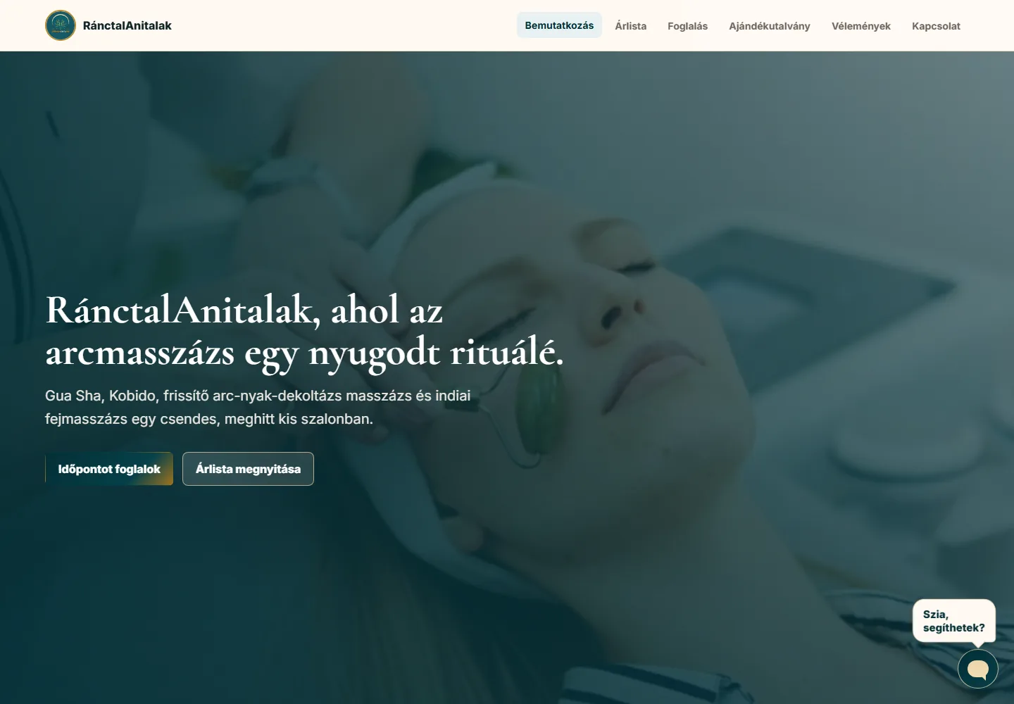 RánctalAnitalak weboldal előnézet